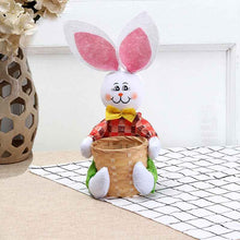 Cute Bunny Basket Easter Eggs Candy Gift Box Storage Rabbit Bag Party Decoration Home Decoration Accessories Easter Decor