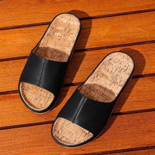 Large Size Retro Wood Grain Flat Sandals Women