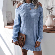 Knitwear College Sweaters Sweater For Women Long Blue Gray