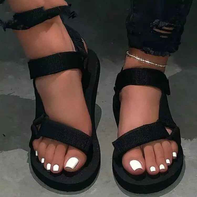 Flat Heel Flat Flat Large Size Casual Beach Sandals For Women