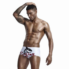 Beach Surfing  Shark Print Swimming Trunks