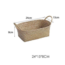 Desktop Storage Sea Fruit Tray Straw Basket Basket Snack Basket