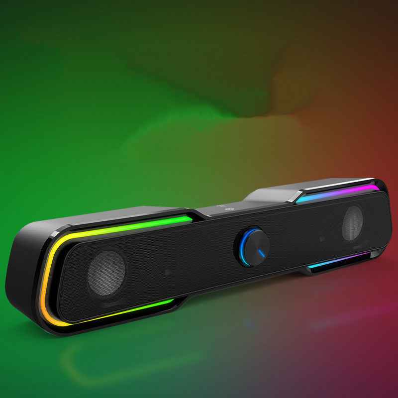 Multimedia Wired Rgb Luminous Subwoofer Computer Notebook Mobile Phone Audio Box