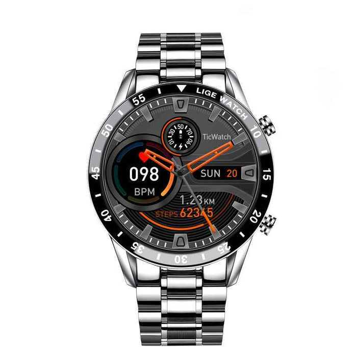 Montre intelligente multifonctionnelle Appel Bluetooth Podomètre Détection de la pression artérielle et de la fréquence cardiaque Montre étanche