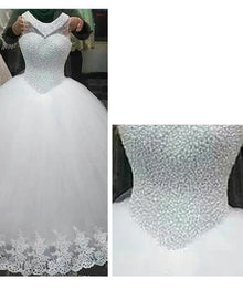 Qidi Sweet, Simple And Elegant Mid-Waist Korean Princess European Style Wedding Dress by Mirlaine Univers
