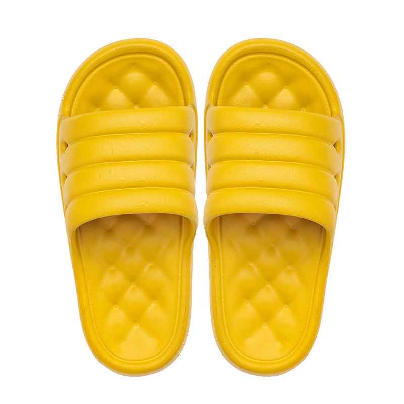 Solid Color Thick-Soled Non-Slip Sandals And Slippers For Men And Women