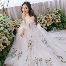 Retro Bridal Gown Super Fairy Bride Tailed Out Yarn Light Wedding Dress by Mirlaine Univers
