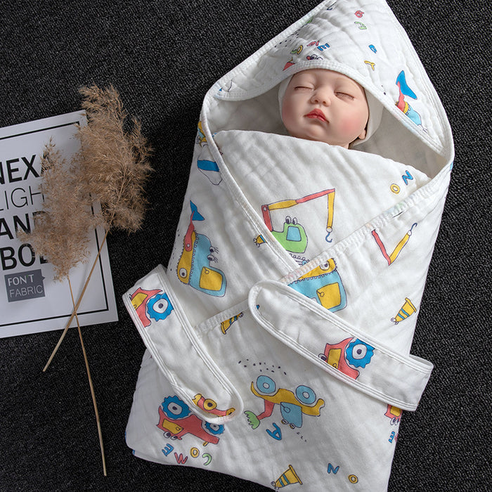 Cotton Baby Blanket Gauze 4 Layer 90 By 90 Cm Swaddle