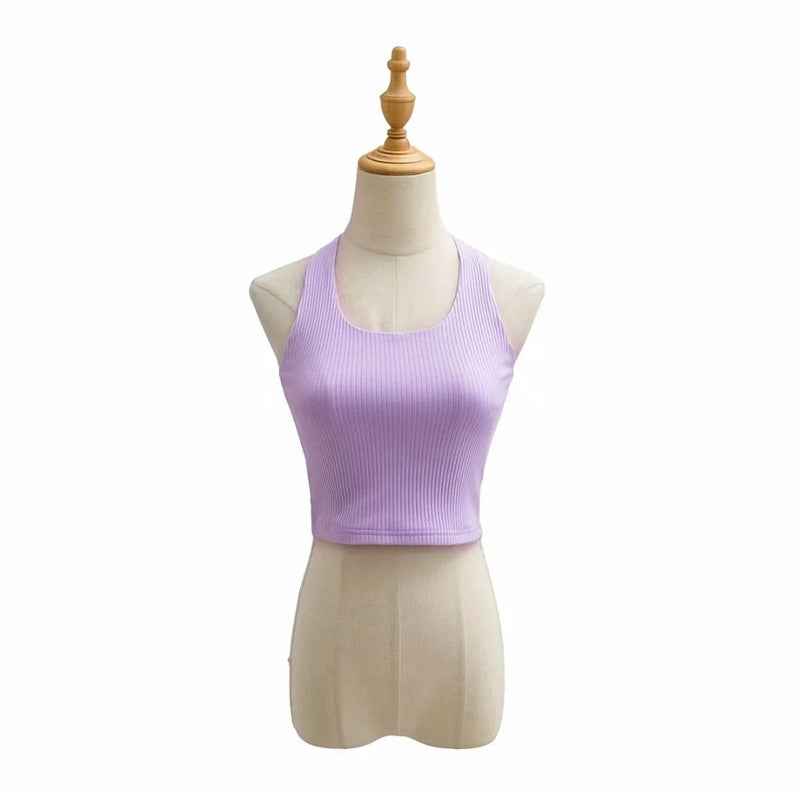 Feminine Tight-fitting Halter Sleeveless Tube Top Small Sling Top