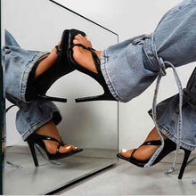Flip-Flops Square Toe Stiletto Sandals Women