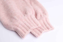 Knitted Cardigan Pink Cherry Lazy Retro Gentle Sweater