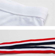 Men's Big Striped Boxer Swimming Trunks Hot Spring Beach Quick-drying