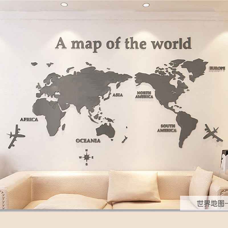 Creative Acrylic Wall Sticker Office Study Living Room Decoration Background