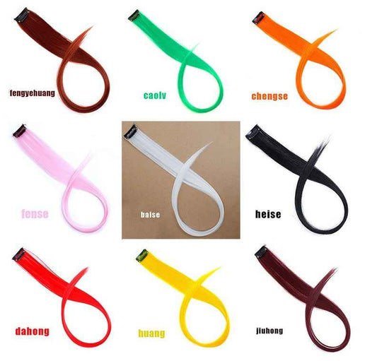 Blowable Color Hair Extension Piece