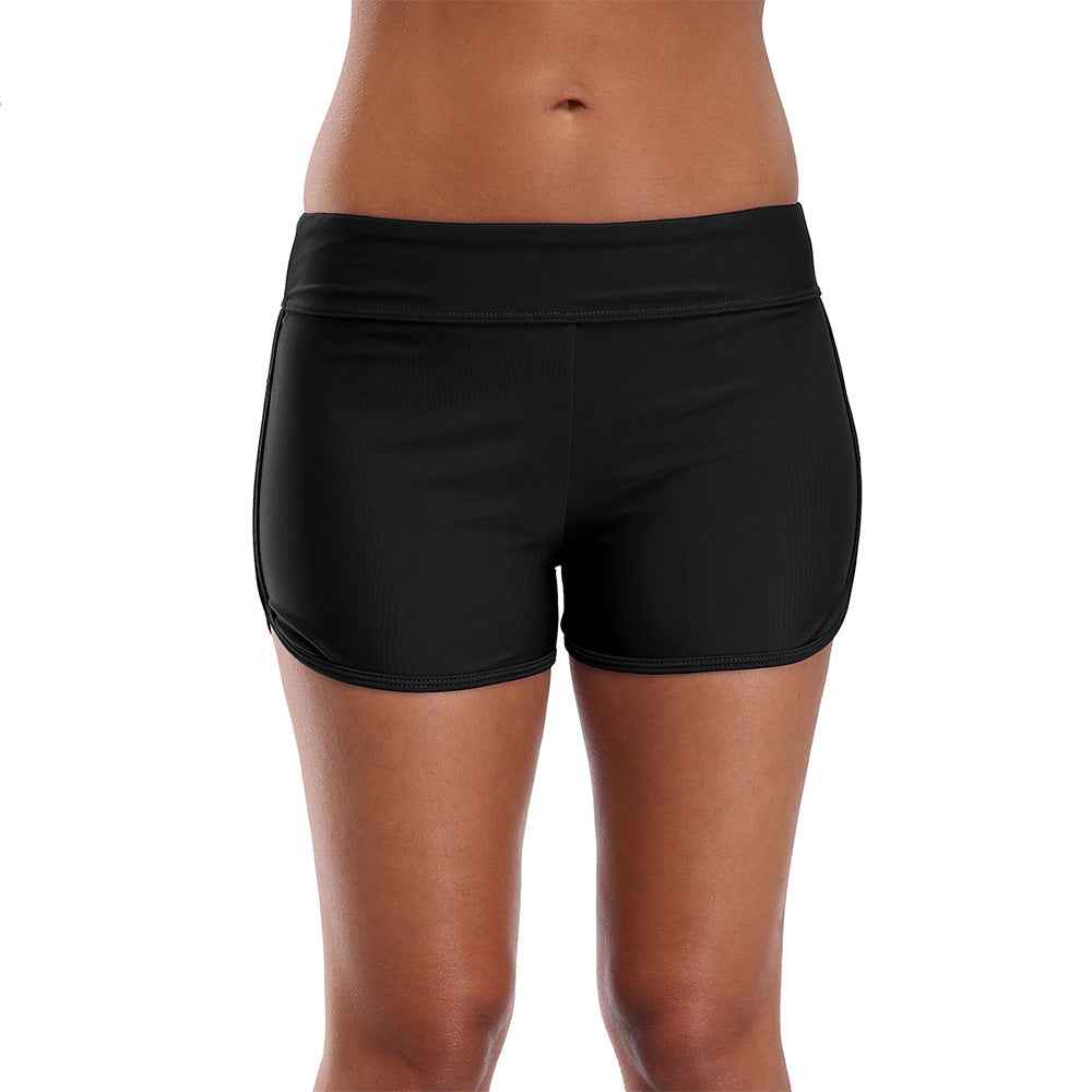 Beach Swimming Trunks With Big Sides And Waist, Ultra-short Sports Women's Racing Swimming Trunks