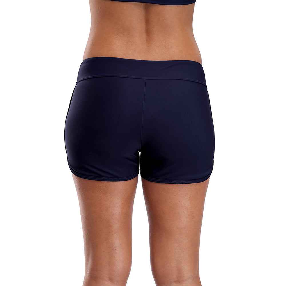 Beach Swimming Trunks With Big Sides And Waist, Ultra-short Sports Women's Racing Swimming Trunks