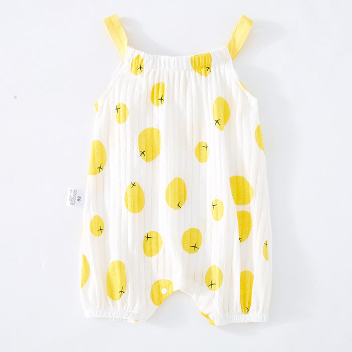 Korean Style Baby Sleeveless One Piece Cotton Romper