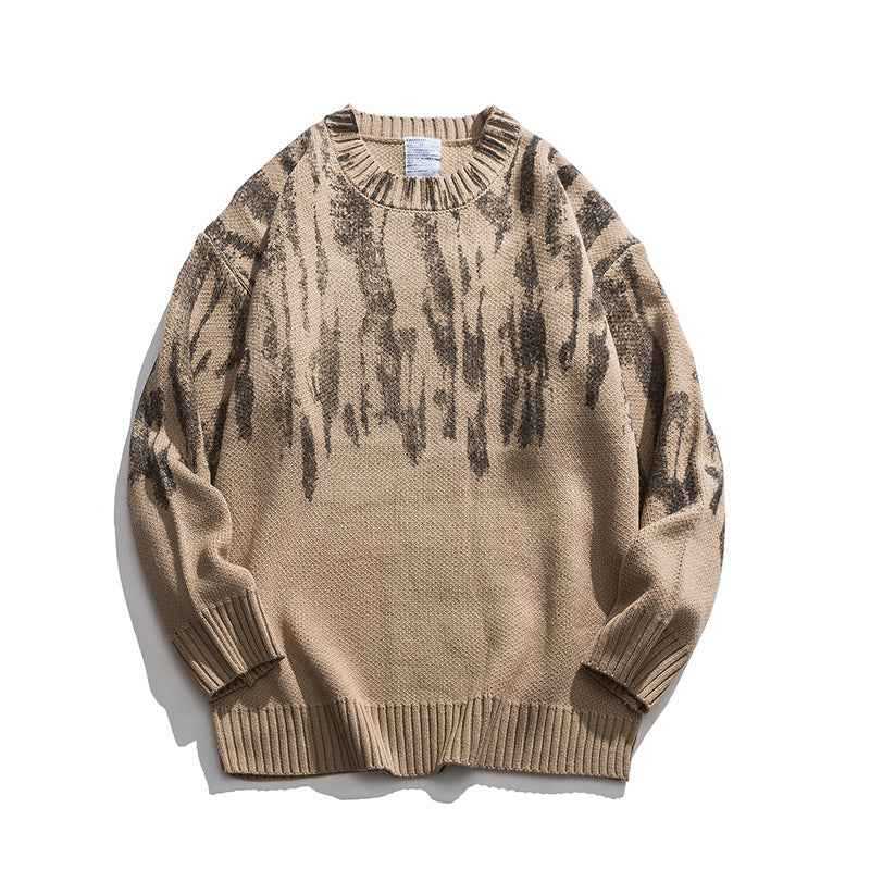 Japanese Retro Outerwear Sweaters Couples Loose Sweaters For Men And Women