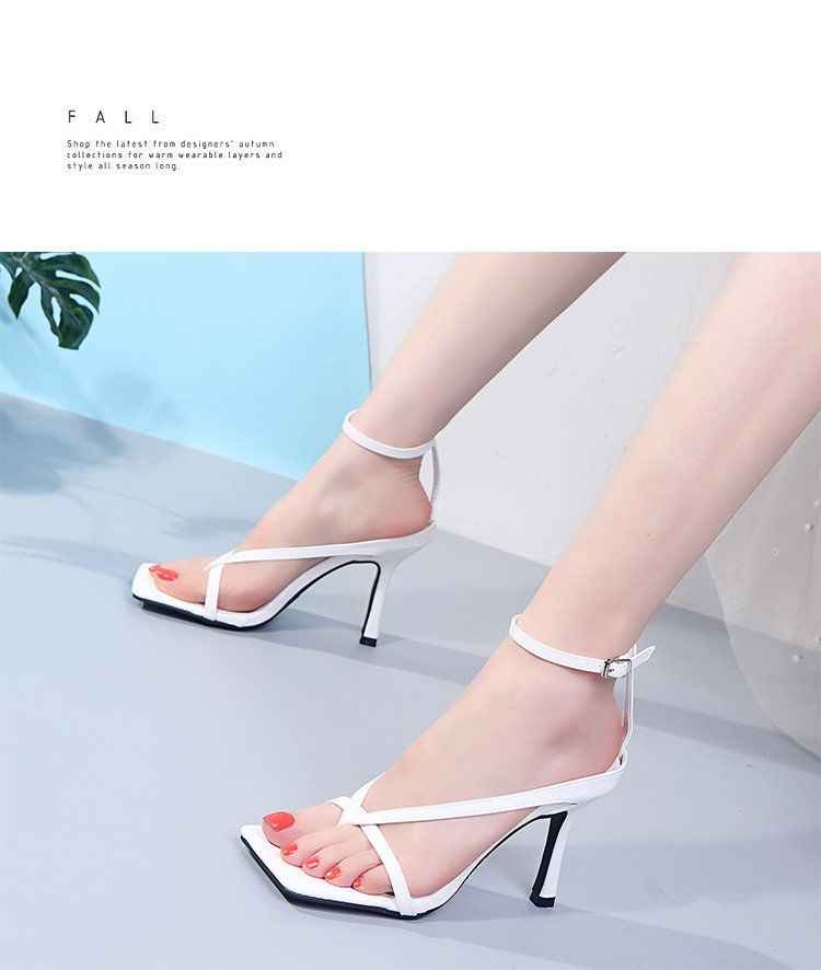Square Toe High-Heeled Sandals Women Stiletto
