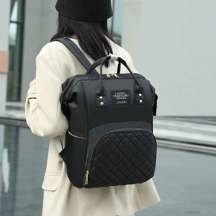 Convenient Go Out Baby Diaper Bag Embroidery Thread Pregnant Woman Bag