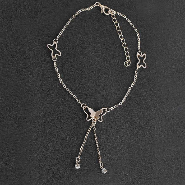 Cheville de plage, chaîne de pied pour femme et fille, bijoux de sandales pieds nus avec breloques