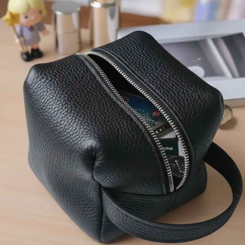 Womens Square Bread-Shaped Cosmetic Skincare Organizer Waterproof Toiletry Bag