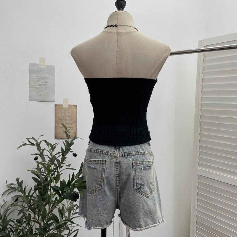 Popstar Festival Outfit Patchwork Bra-Padded Tube Top Short Sleeveless Top by Mirlaine Univers Popstar Festival Outfit Patchwork Bra-Padded Tube Top Short Sleeveless Top Mirlaine Univers popstar-festival-outfit-patchwork-bra-padded-tube-top-short-sleeveless-top 0 Popstar Festival Outfit Patchwork Bra-Padded Tube Top Short Sleeveless Top Mirlaine Univers Popstar Festival Outfit Patchwork Bra-Padded Tube Top Short Sleeveless Top