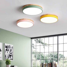 Macaron Round Bedroom Simple Study Living Room Ceiling Lamp