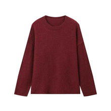 Loose-fitting Solid-color Casual Warm Sweater