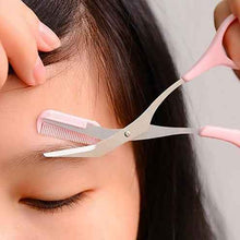 Beauty tools eyebrow scissors with eyebrow comb