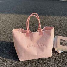Retro Lettered Casual All-match Tote Bag