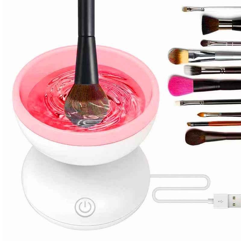 Portable USB Makeup Brush Cleaner Machine Electric Cosmetic Brush Cleaning Washing Tools Automatic Clean Makeup Brushes
