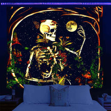 UV Lamp Printed Fluorescent Tapestry For European And American Parties