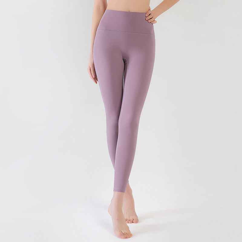 Summer Waist Tights Sports Tights Without Embarrassment Line Fitness Pants