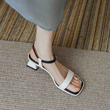 Chunky Heel Ankle-strap Toe Sandals For Women