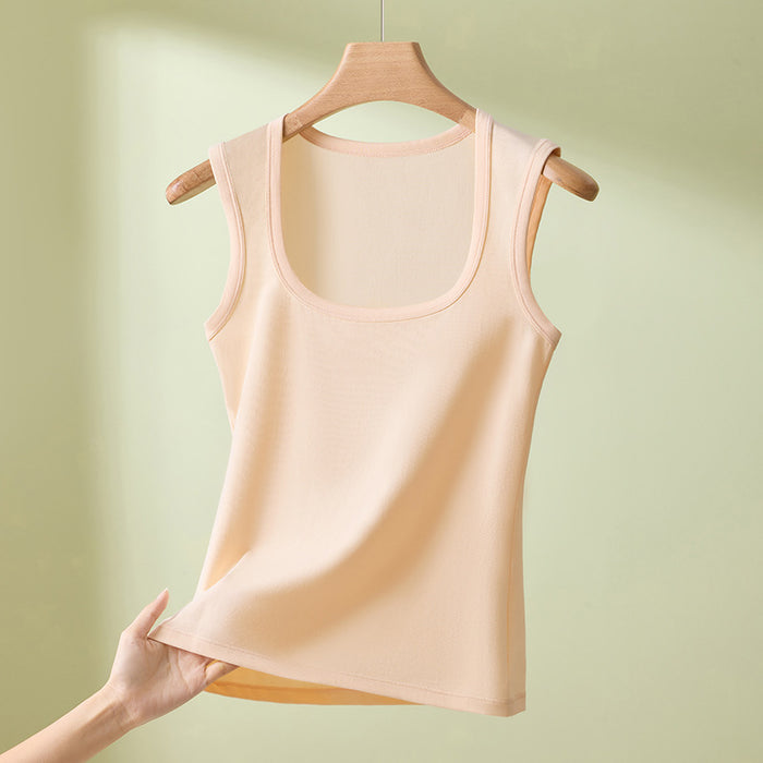 Womens Plus Size Square Neck Camisole Vest