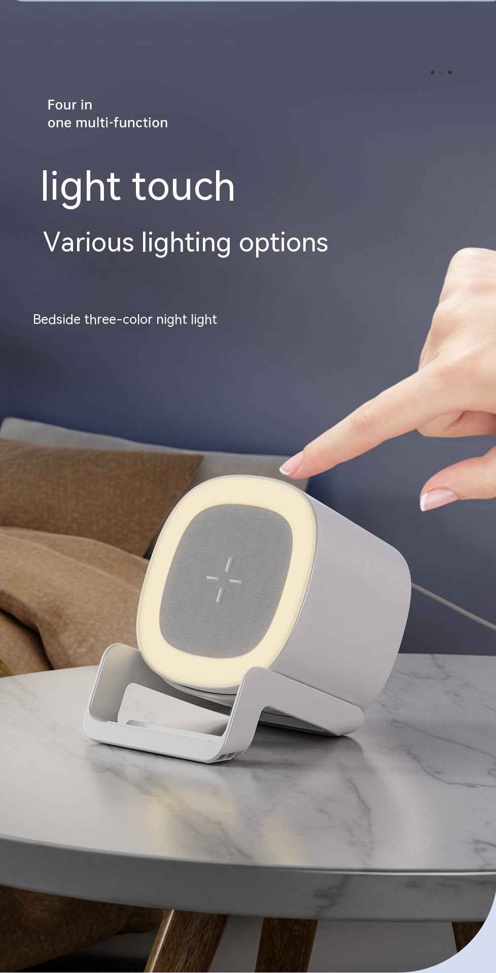 Four-in-one Mobile Phone Holder Wireless Charger Bluetooth Audio