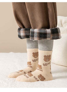 Children Extra Thick Fluffy Loop Middle Tube Cotton Socks