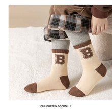 Children Extra Thick Fluffy Loop Middle Tube Cotton Socks