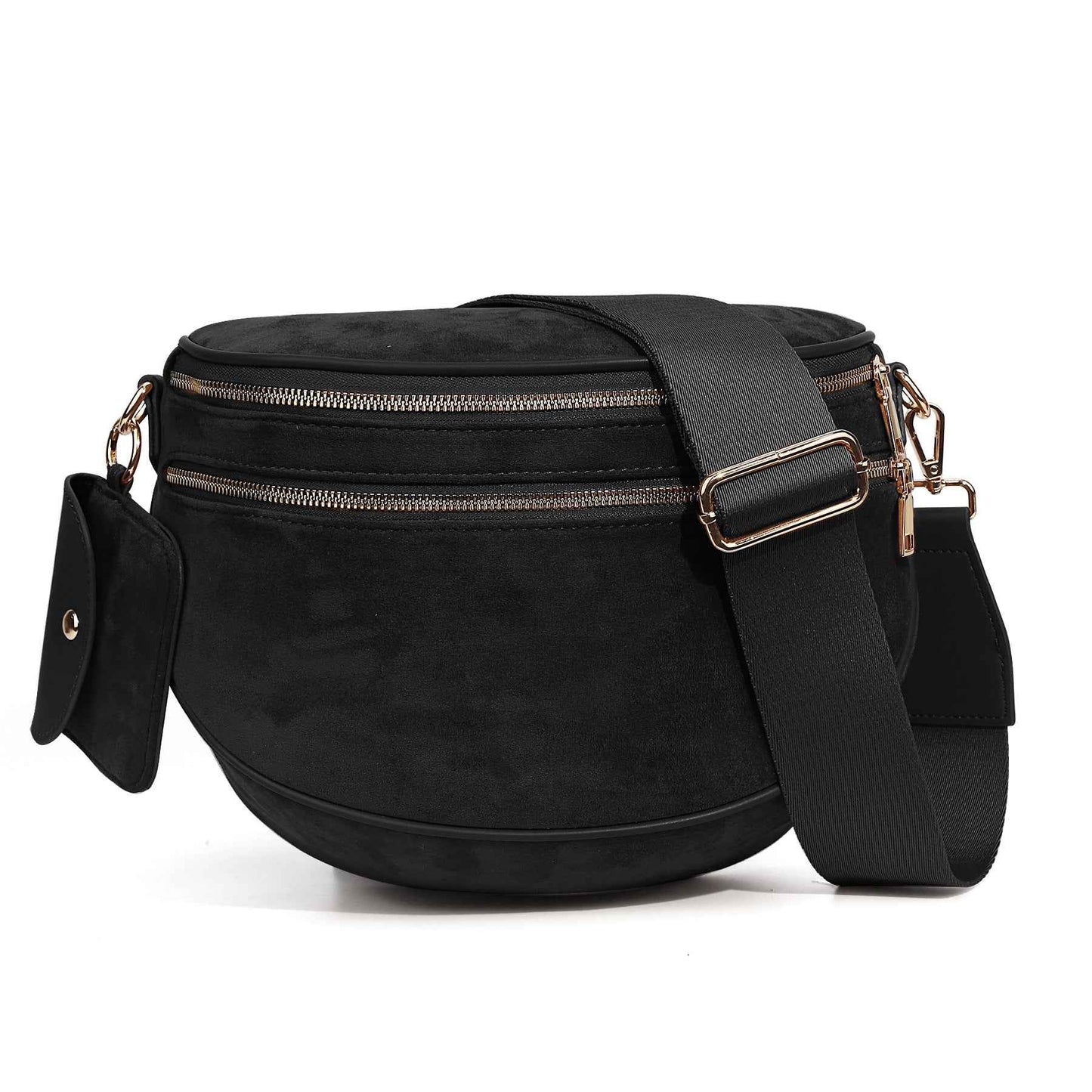 Womens Suede Fashion Crossbody Bag