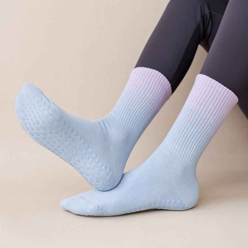 Gradient Yoga Socks Children's Professional Non-slip Autumn And Winter