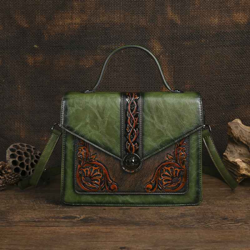 Dual-use Hand-embossed And Rubbed-color Craftsmanship For A Stylish Look