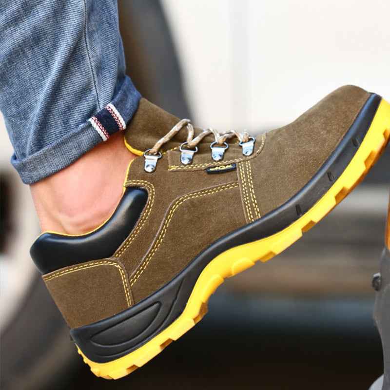 Unisex Comfortable And Lightweight All Season Safety Shoes Anti-smash Steel Toe Working Shoes Men Safety Boots