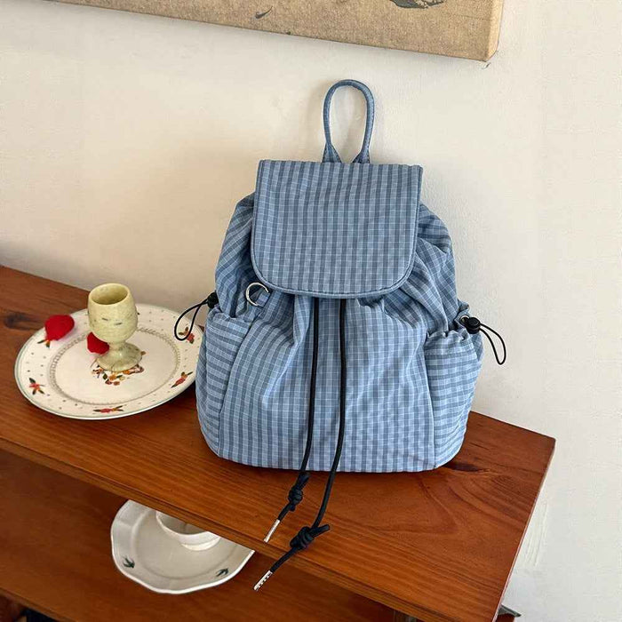 Korean-style Lightweight Nylon Streetwear Backpack