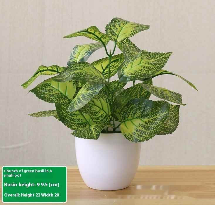 Simulation Plant Plastic Fake Flower And Grass Scindapsus Aureus Leaves Potted Plant