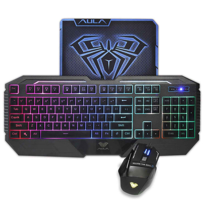 Ensemble clavier et souris rétroéclairés