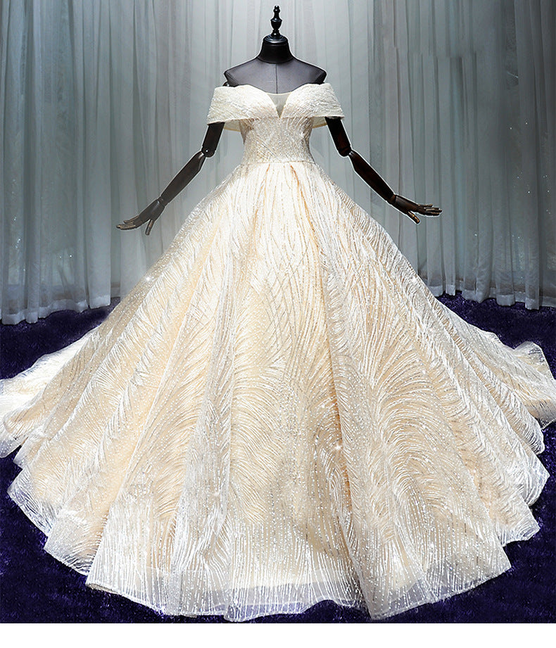 Dreamy Word Shoulder Is Thin European And American Long Tail by Mirlaine Univers