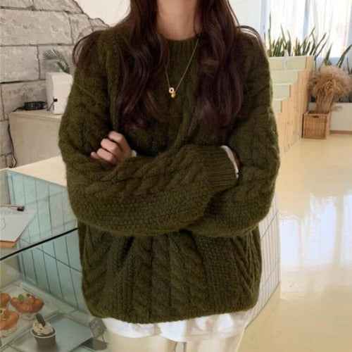 Women's Sweaters For Early Autumn And Winter Are Loose-fitting
