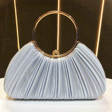 Satin Cheongsam Pleated Evening Clutch