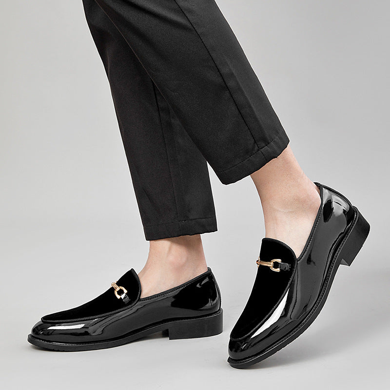 Patent Leather Shiny Shoes Lightweight Trendy Versatile Casual by Mirlaine Univers